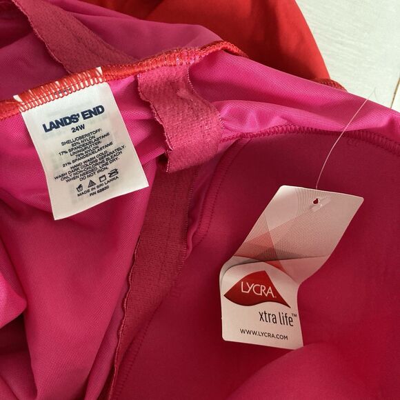 Lands End One Piece Swimsuit Womens Plus Size 24W Tummy Control One Shoulder - Picture 10 of 10